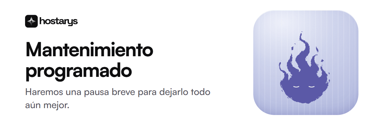 Mantenimiento programado (blanco)