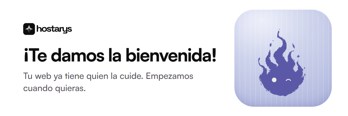 ¡Te damos la bienvenida! (blanco)