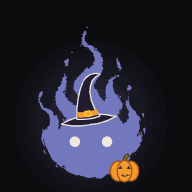 Marciano Halloween, fondo oscuro